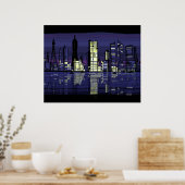 Poster Éclairage de la ville (Cuisine)
