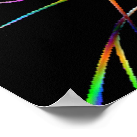 Poster Éclairage de l'impression (Coin)