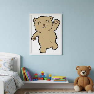 Poster Éclairage de l'ours
