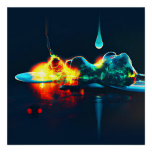 Poster Éclairage Liquide
