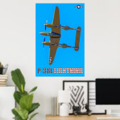 POSTER ÉCLAIRAGE P-38L (Bureau à domicile)