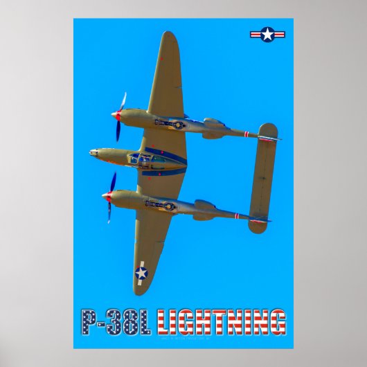 POSTER ÉCLAIRAGE P-38L (Devant)