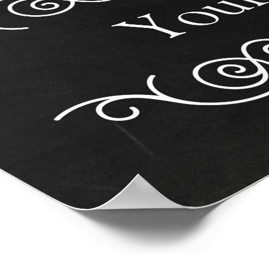 Poster Éclairage personnalisé - Ajouter votre propre text (Coin)