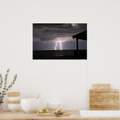 Poster Éclairage sur l'affiche Ocean (Cuisine)