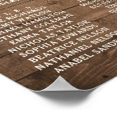 Poster Éclairages de tournesol en bois rustique pour plan (Coin)