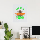 Poster Éclairé Comme Un Art numérique De Noël (Bureau à domicile)