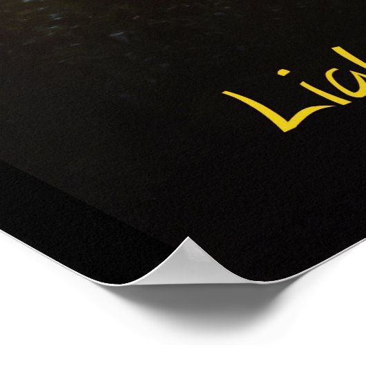 Poster Éclairer l'affiche de l'obscurité (Coin)