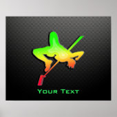 Poster Éclairer le saut haut (Devant)