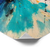 Poster Éclat de couleur Chroma - Art abstrait (Coin)