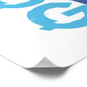 Poster éclat - n'arrêtez pas (Coin)