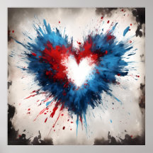 Éclatement de coeur radiant