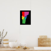 Poster éclatement de la couleur du vermont (Cuisine)