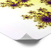 Poster Éclatement jaune et violet (Coin)