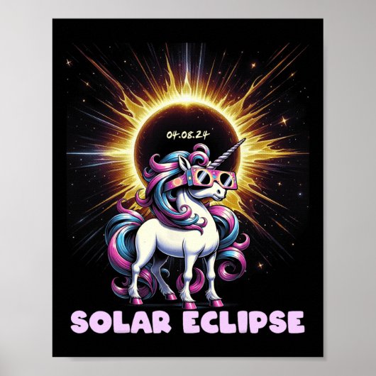 Poster Eclipse 2024 Chemise Total Eclipse 8 avril 24 Unic (Devant)