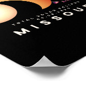 Poster Eclipse 2024 Missouri Total Eclipse Astronomie gra (Coin)