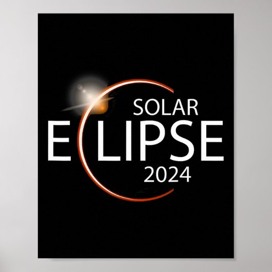 Poster Eclipse 2024 Shirt Total Solar Eclipse Party (Devant)
