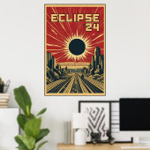 Poster Eclipse '24 Propaganda City (Bureau à domicile)