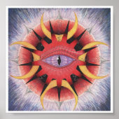 Poster Éclipse abstraite (Devant)