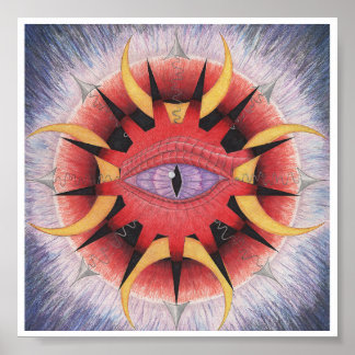 Poster Éclipse abstraite