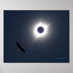 Poster Éclipse américaine le 21 août 2017
