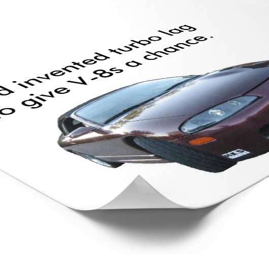 Poster eclipse, Dieu a inventé le décalage turbo pour don (Coin)