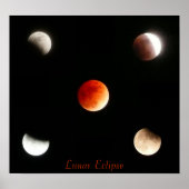 Poster Éclipse lunaire (Devant)