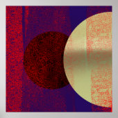 Poster Éclipse lunaire - abstrait (Devant)