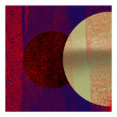 Poster  Éclipse lunaire - abstrait (Devant)