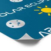 Poster Éclipse lunaire drôle Éclipse solaire Apocalypse (Coin)