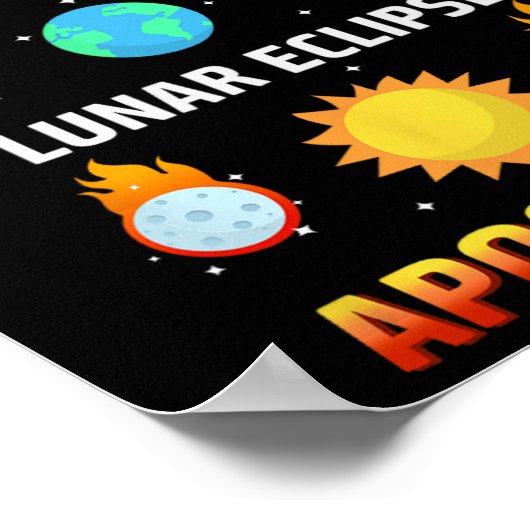 Poster Eclipse Lunaire Eclipse Apocalypse Funny Eclipse (Coin)