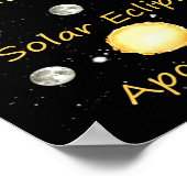 Poster Éclipse lunaire éclipse solaire et apocalypse drôl (Coin)