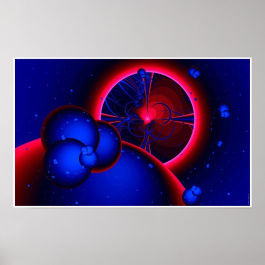 Poster Eclipse naine rouge (vue de la ceinture d'astéroïd (Devant)