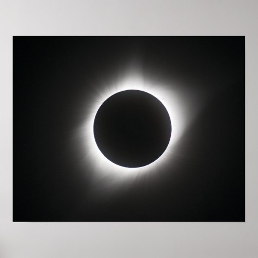 Poster Éclipse solaire 2017 - Corona (Devant)