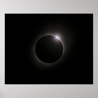 Poster Éclipse solaire 2017 - Les perles de Bailey