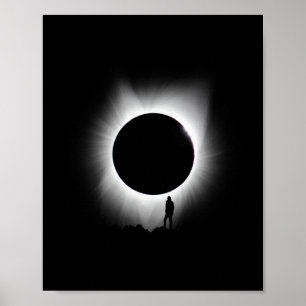 Poster Eclipse solaire 2024 Art Eclipse solaire