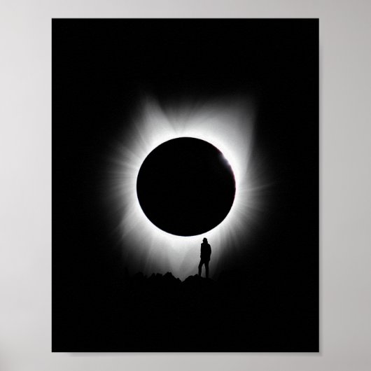 Poster Eclipse solaire 2024 Art Eclipse solaire (Devant)
