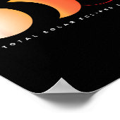 Poster Eclipse solaire 2024 Astronomie totale Eclipse Sun (Coin)