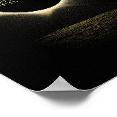 Poster Éclipse Solaire 2024 Deux Fois Dans Éclipse Solair (Coin)
