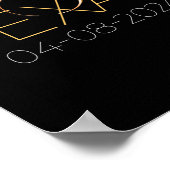 Poster Éclipse solaire 2024 État Texas Total Éclipse sola (Coin)