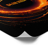 Poster Éclipse solaire 2024 Total Éclipse solaire (Coin)