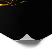 Poster Éclipse solaire 2024 Total Éclipse solaire État Oh (Coin)