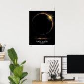 Poster Éclipse Solaire 2026 Islande Céleste (Bureau à domicile)