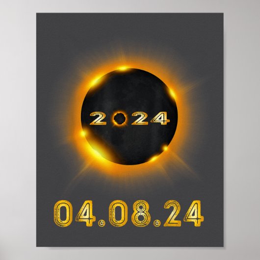 Poster Éclipse solaire drôle 04 08 24 (Devant)