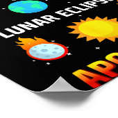 Poster Éclipse solaire drôle Éclipse lunaire Apocalypse (Coin)
