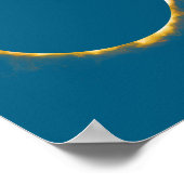 Poster Éclipse solaire graphique 21 août 2017 (Coin)
