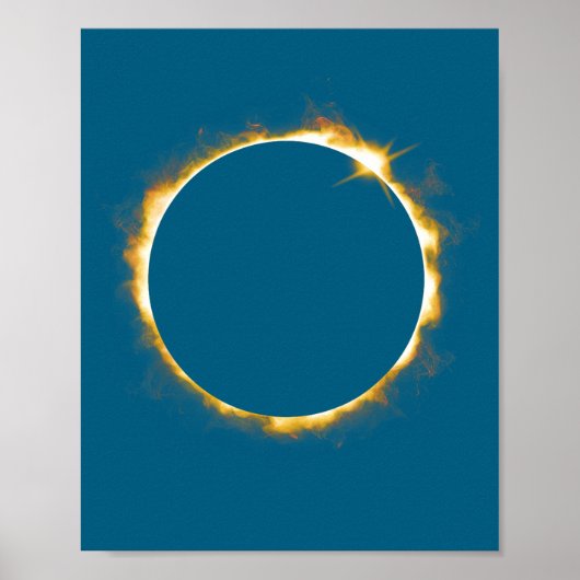 Poster Éclipse solaire graphique 21 août 2017 (Devant)