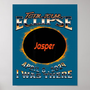 Poster Éclipse solaire I Jasper Indiana Là