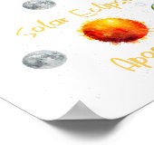 Poster Éclipse Solaire Lunaire Et Apocalypse Drôle S (Coin)