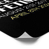 Poster Éclipse Solaire S'Amuser Deux Fois Dans La Vie 202 (Coin)