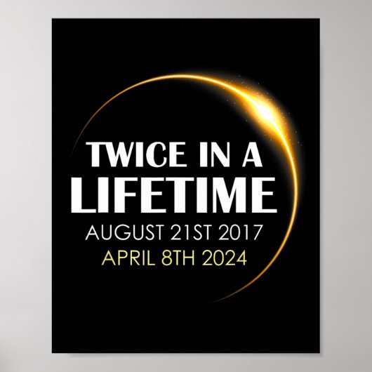 Poster Éclipse Solaire S'Amuser Deux Fois Dans La Vie 202 (Devant)